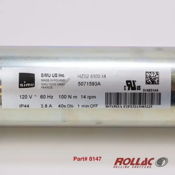 6100 HZ T6 MOTOR (352LBS/70MM/40%/100NM/18RPM)