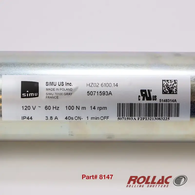 6100 HZ T6 MOTOR (352LBS/70MM/40%/100NM/18RPM)
