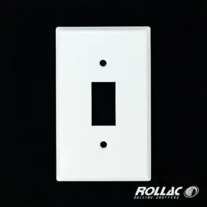 Rocker Plate, 1 gang, White