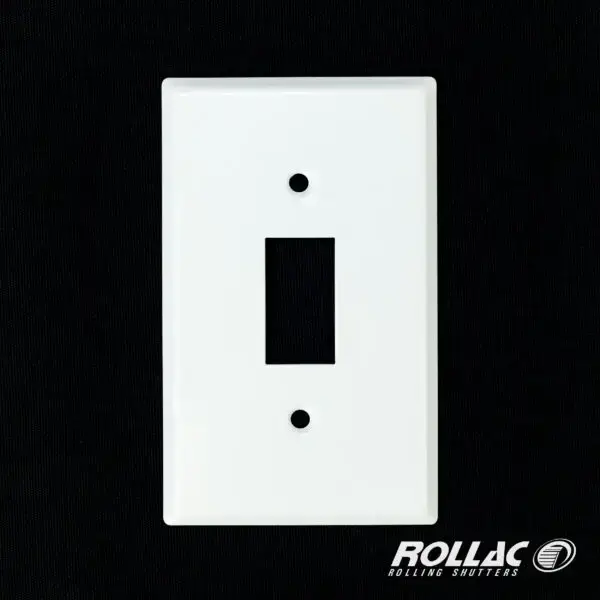 Rocker Plate, 1 gang, White