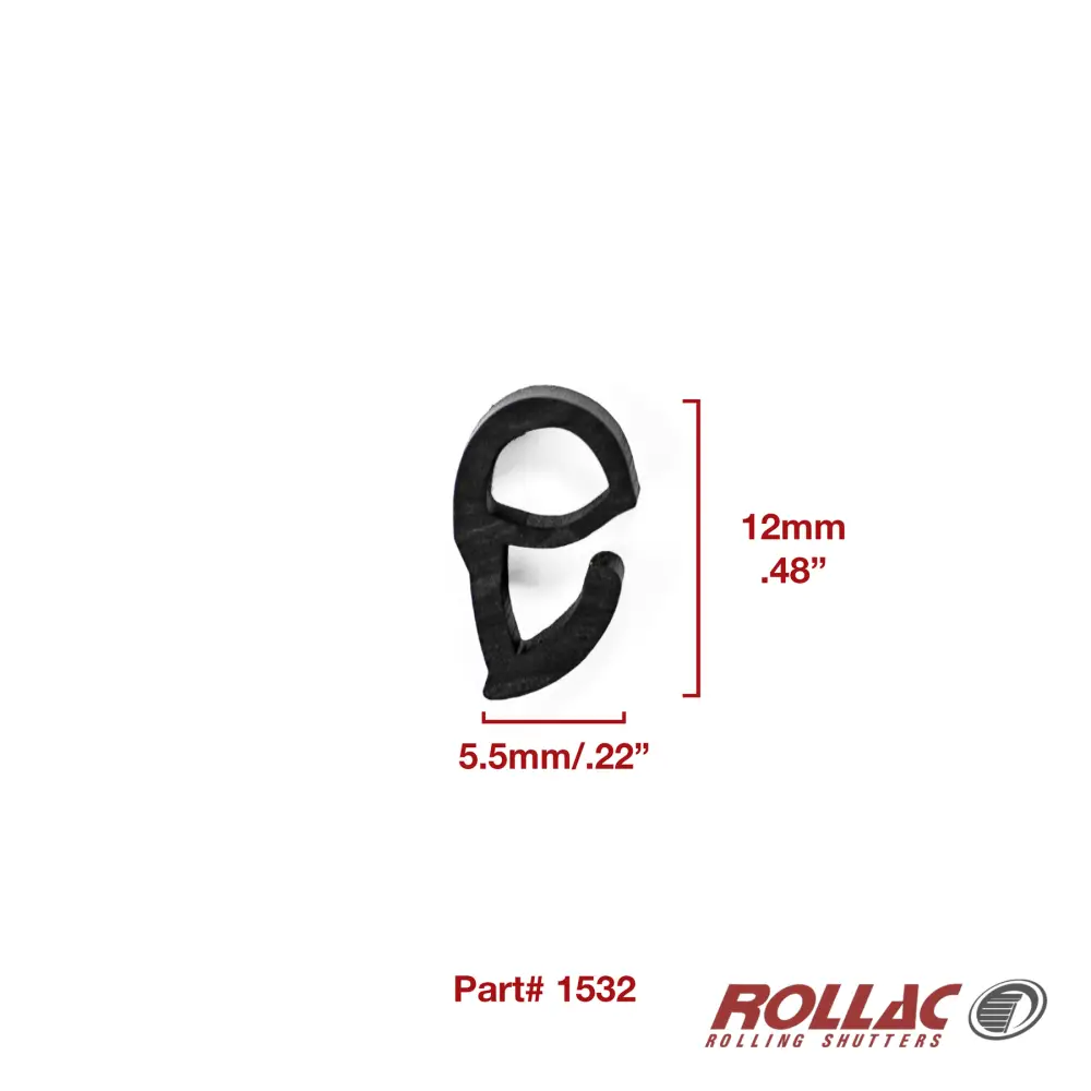 Rubber stipping used in place of maxi baseslat