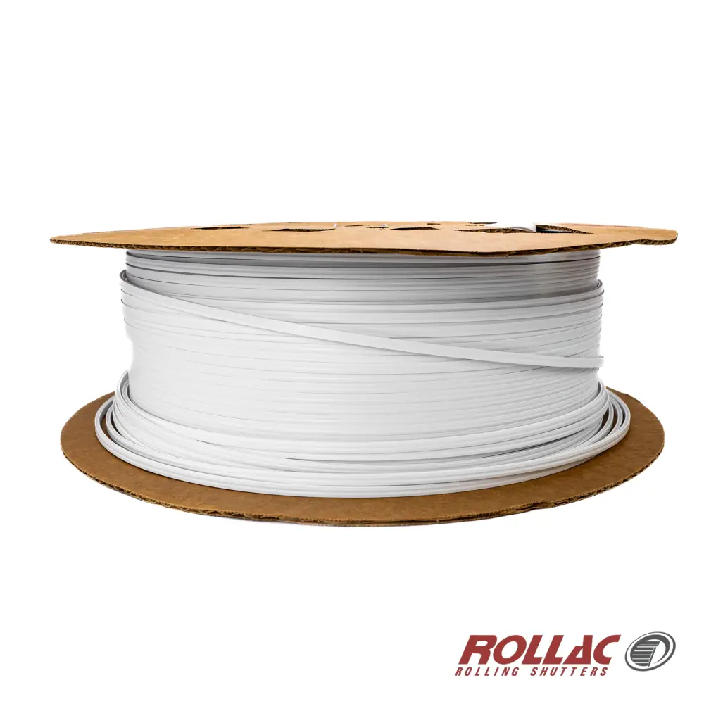 White PVC stripping for extruded slats, mini and maxi rails