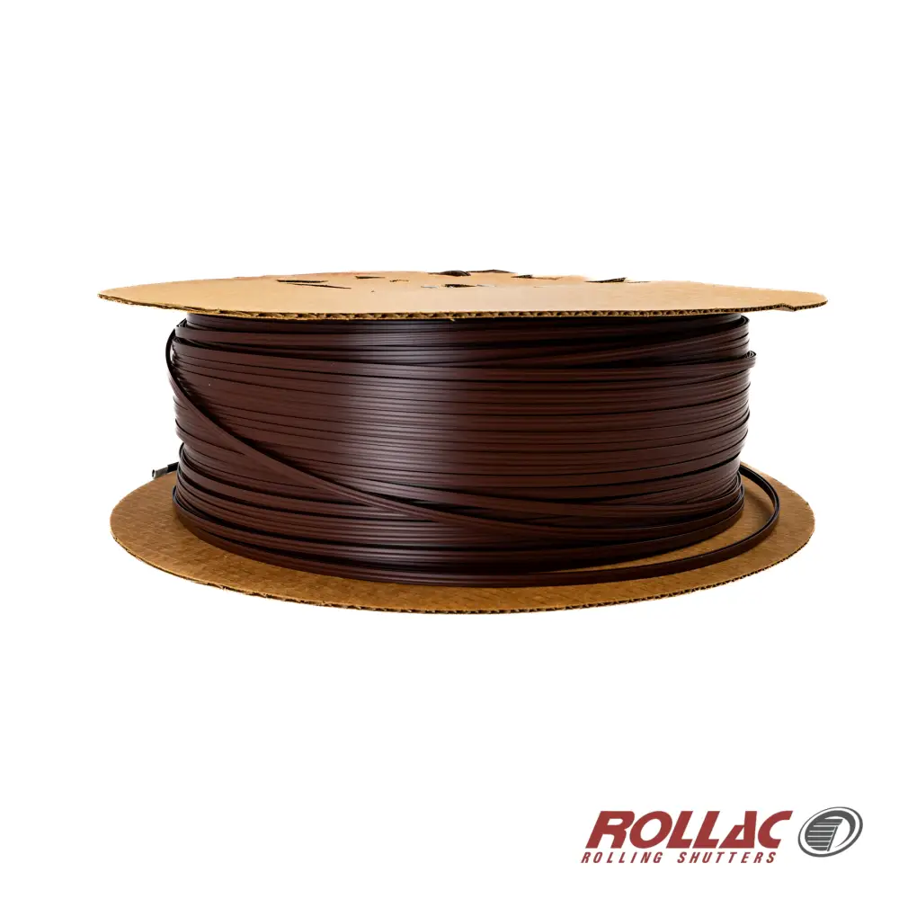 Brown PVC stripping for extruded slats, mini and maxi rails
