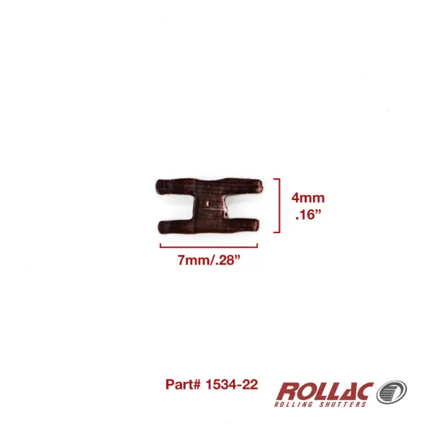 Brown PVC stripping for extruded slats, mini and maxi rails