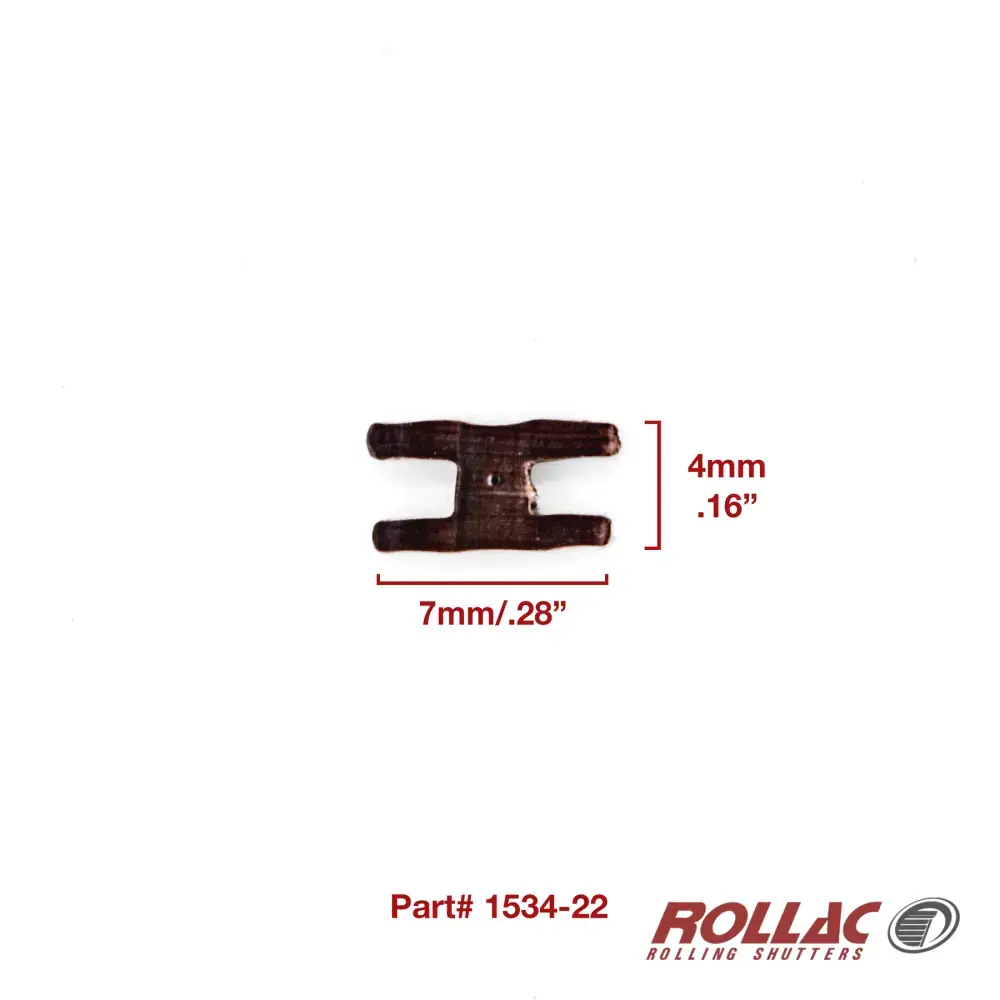Brown PVC stripping for extruded slats, mini and maxi rails