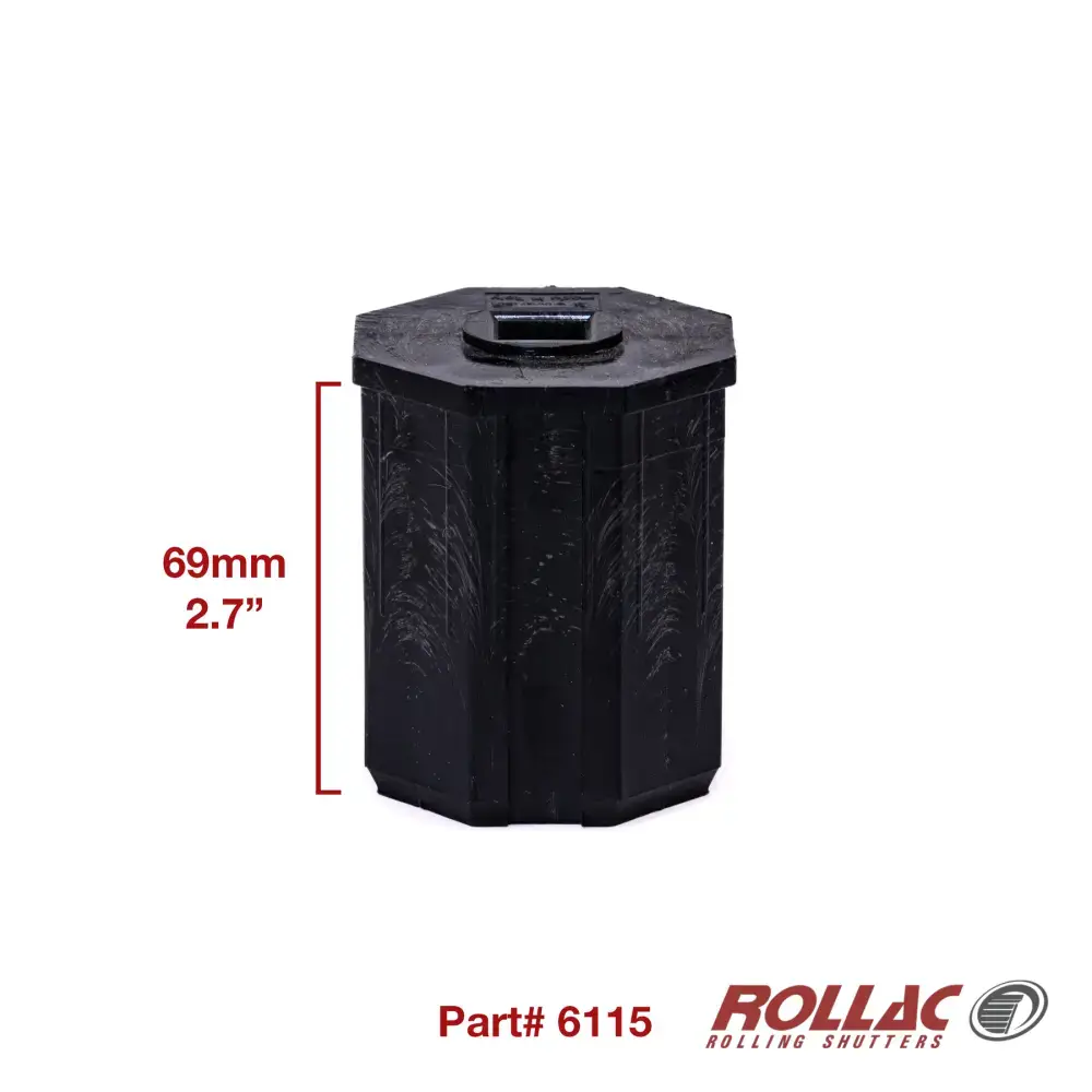 Gear Tube Connector, 60mm axle, PVC, 13mm Hole