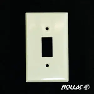 Rocker Plate, 1 gang, Ivory