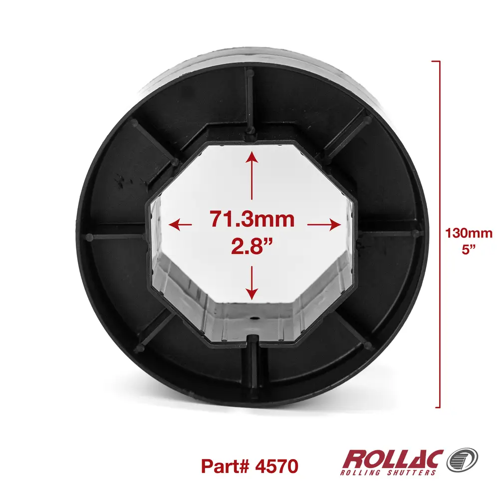 PVC AXLE ADAPTOR F/GALV AXLE (70MM OCT-130MM RND)