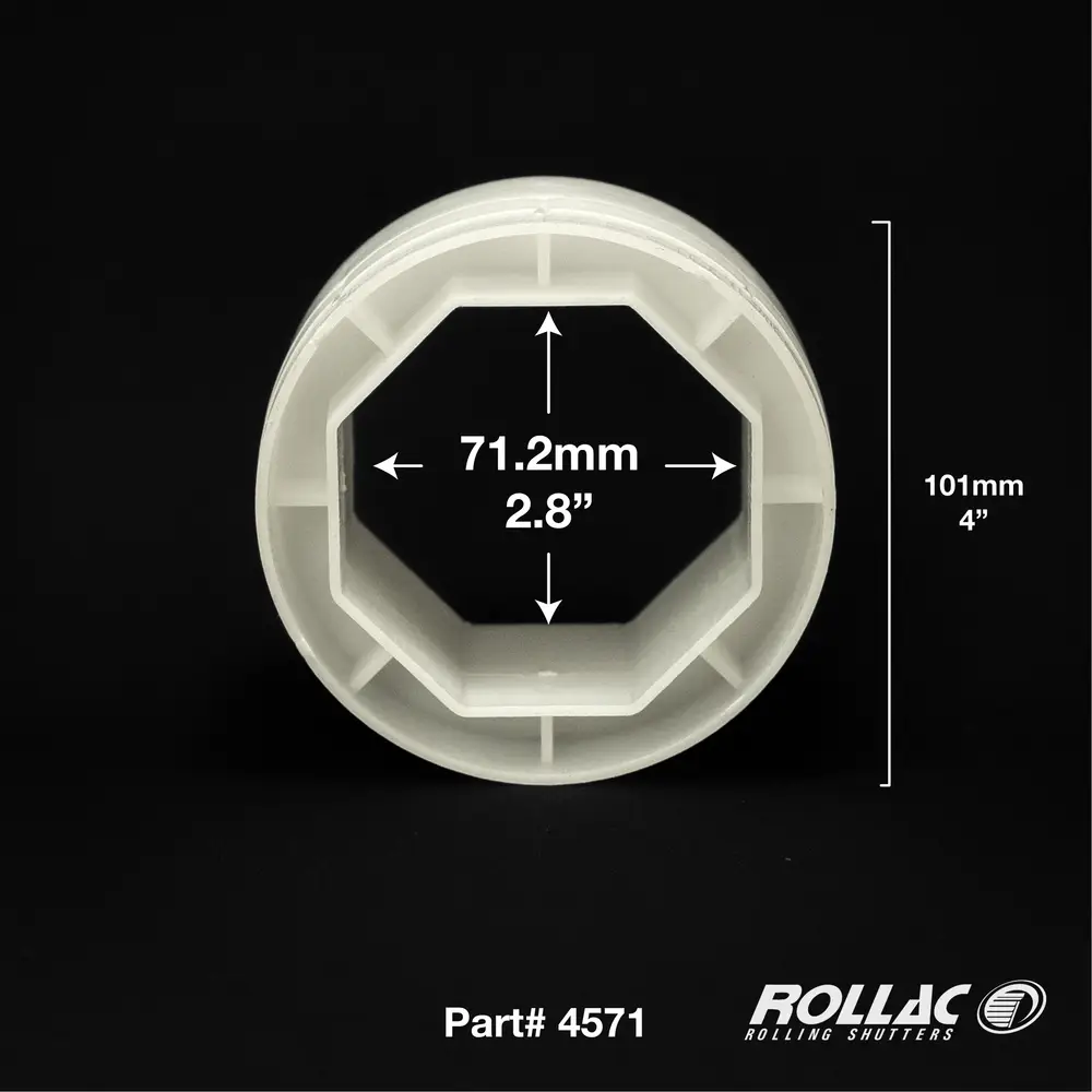 PVC AXLE ADAPTOR F/GALV AXLE (70MM OCT-101MM RND)